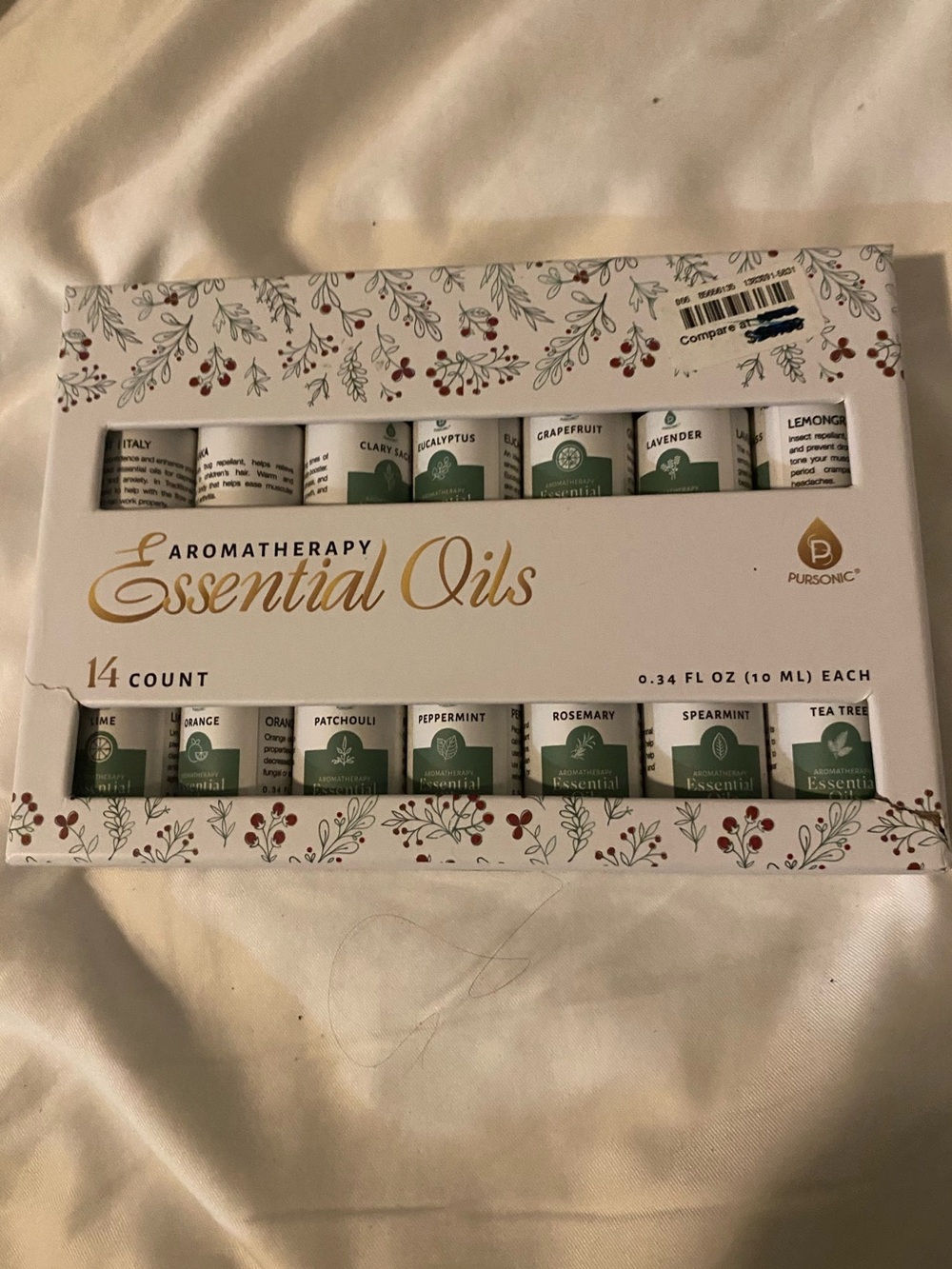 Pursonic Aromatherapy Essential Oils 14-Count Gift Set - NEW!